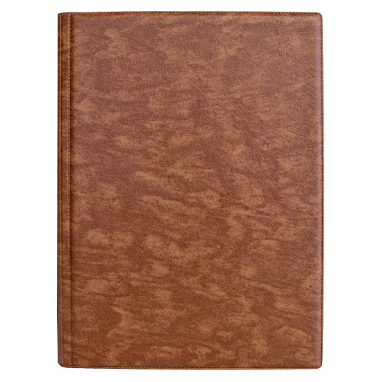 Plānotājs ar spirāli Boss PVC A5, dienas atvērums, gaiši brūns