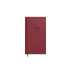 Plānotājs New Line A6+, mākslīgā āda, dienas atvērums, bordo