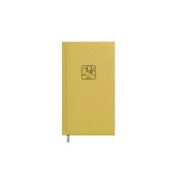 ***Plānotājs New Line A6+, mākslīgā āda, dienas atvērums, sinepju krāsa