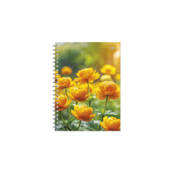 Plānotājs ar spirāli Tempo Spiral Design Diena, kartona vāki, Globeflowers