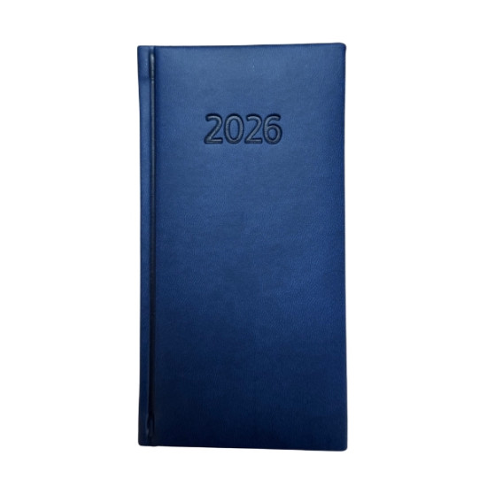 Plānotājs Kreska 2026 Viva 82x163mm, nedēļas atvērums, zils