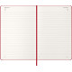 Kalender-märkmik Moleskine 2027 13x21cm, päev, kõvad kaaned, punane