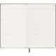 Kalendārs-piezīmju grāmata Moleskine 2027 13x21cm, nedēļa, cietie vāki, melna