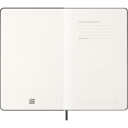 Kalendārs-piezīmju grāmata Moleskine 2027 13x21cm, nedēļa, cietie vāki, melna