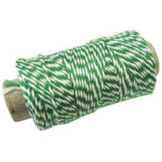 Vīta aukla 35m, 10g, zaļa/balta