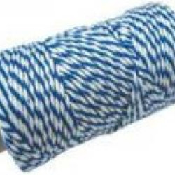 Vīta aukla 350m, 100g, zila/balta