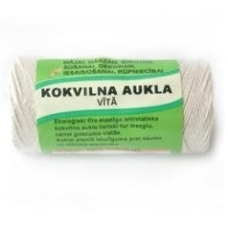 Vīta aukla Tangente ø1mm, kokvilna, 100m, balta
