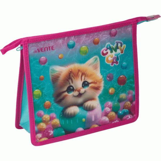 Папка deVENTE Candy Cat A5, Застежка-молния, Multicolor