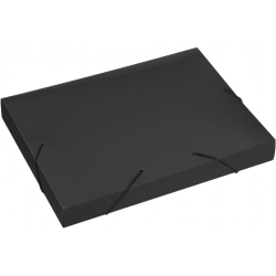 *Mape-kārba ar gumiju College Tropic A4, 700mikr., 40mm, plastikāta, asorti
