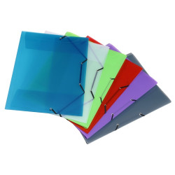 Mape ar gumiju Viquel Propyglass A3, plastikāta, asorti