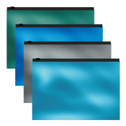 ***Mape ar slīdošu slēdzi Glossy Ice Metallic Erich Krause B5 asorti
