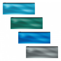 ***Mape ar slīdošu slēdzi Glossy Ice Metallic Erich Krause 190x70mm asorti