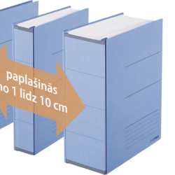*Mape-ātršuvējs PLUS ZeroMax ar paplašinājumu A4, zila