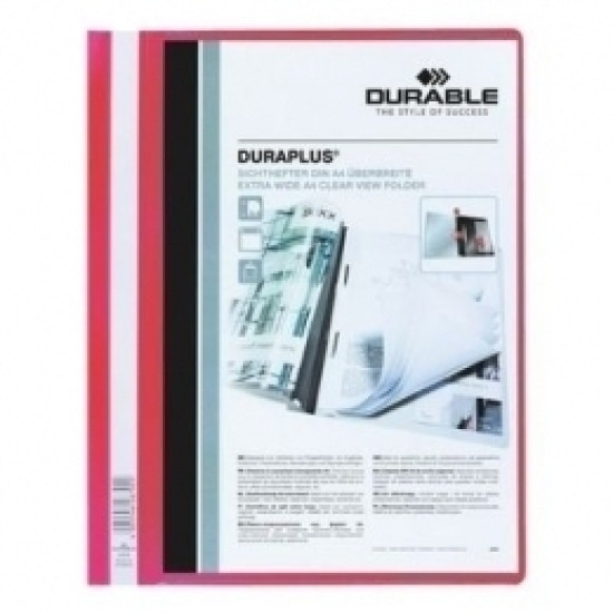 *Mape-ātršuvējs Durable Duraplus A4+, PP, tumši zila