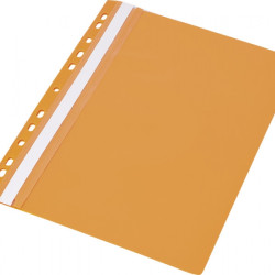 Mape-ātršuvējs PantaPlast A4, ar perforāciju, PVC, oranža