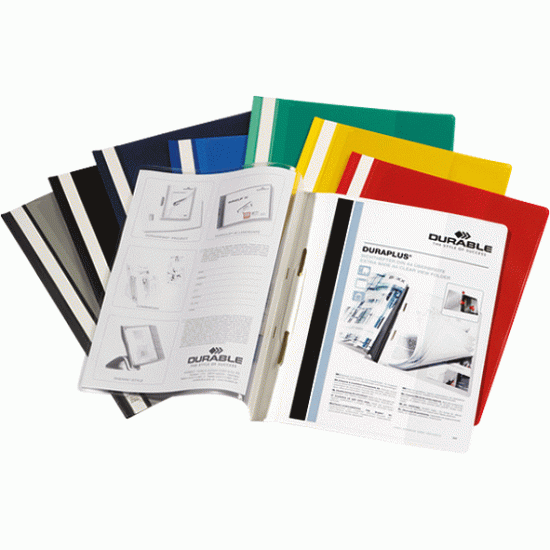Mape-ātršuvējs Durable Duraplus A4, PVC, pelēka