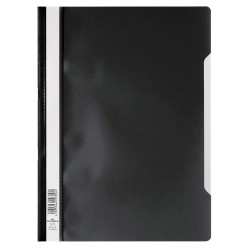 Папка-скоросшиватель Durable "Clear-view Folder", Black, Металлический подвесной механизм