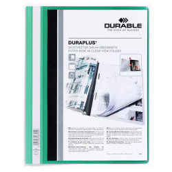 Mape-ātršuvējs Durable Duraplus A4, PVC, zaļa