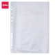 Протекторы для документов DELI EF20302, Зеркальные, Clear