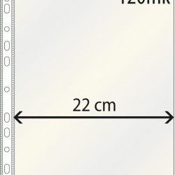 Dokumentu kabatas Donau A4+, 120mikr., 25gab/iep., glancētas