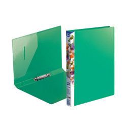 Mape ar 2 gredzeniem Forofis A4, 2cm, Ø2cm, plastikāta, zaļa