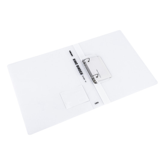 Mape ar 2 gredzeniem Deli A4, 2cm, Ø2.8cm, plastikāta, caurspīdīga