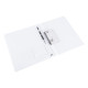 Mape ar 2 gredzeniem Deli A4, 2cm, Ø2.8cm, plastikāta, caurspīdīga