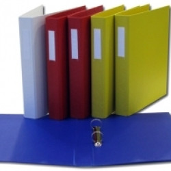 Mape ar 2 gredzeniem College A4, 3.5cm, Ø2.5cm, PP, sarkana