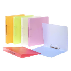 Mape ar 2 gredzeniem Viquel Propysoft A4, 3.5cm, plastikāta, asorti