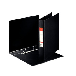Mape ar 2 gredzeniem Esselte A5, 3.5cm, Ø2.5cm, PP, melna