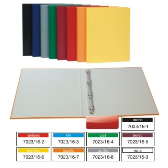 Mape ar 4 gredzeniem Multi-S A4, 2.5cm, Ø1.6cm, PP, zila
