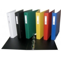 Mape ar 4 gredzeniem College A4, 3.5cm, Ø2.5cm, PP, sarkana