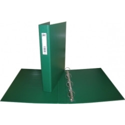 Mape ar 4 gredzeniem College A4, 3.5cm, Ø2.5cm, PP, zaļa