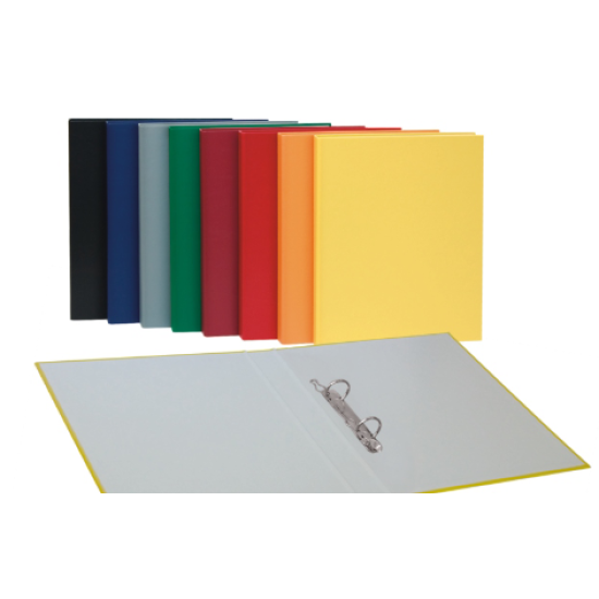 Mape ar 2 gredzeniem Multi-S A4, Ø1.6cm, kartona, zaļa