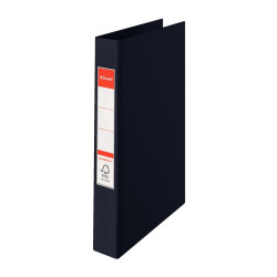 Mape ar 4 gredzeniem Esselte A4, 3.5cm, Ø2.5cm, PP, melna