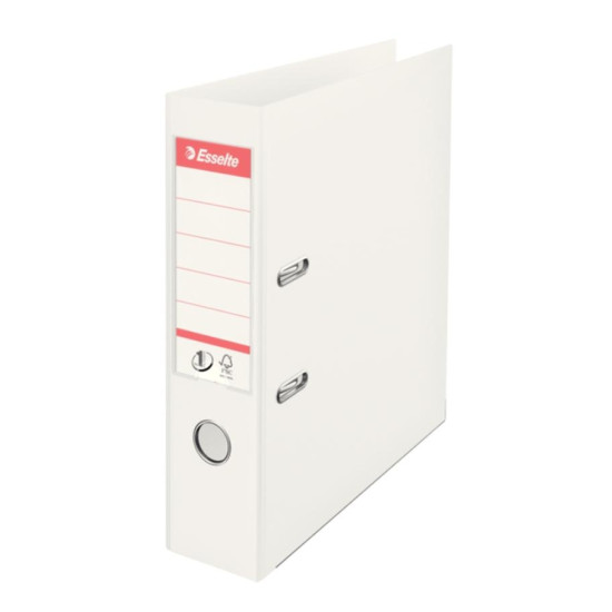 Mape-reģistrs Esselte No.1 Power A4, 7.5cm, PP+PP, balts