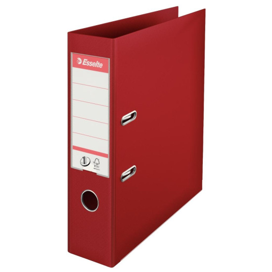 Mape-reģistrs Esselte No.1 Power A4, 7.5cm, PP+PP, ķiršu sarkans