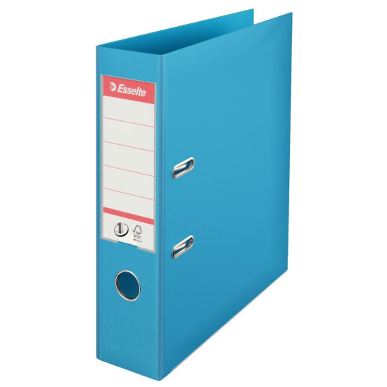Mape-reģistrs Esselte No.1 Power A4, 7.5cm, PP+PP, gaiši zils