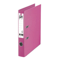 Mape-reģistrs College A4, 7cm, PP+PP, gaiši rozā