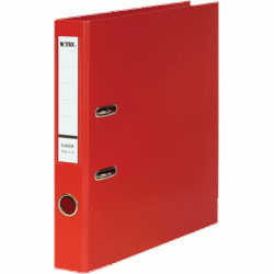 *Mape-reģistrs Datex Classic A4, 5cm, PP+PP, sarkans