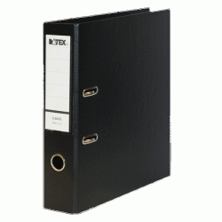 *Mape-reģistrs Datex Classic A4, 7.5cm, PP+PP, melns
