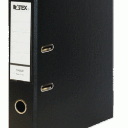 *Mape-reģistrs Datex Classic A4, 7.5cm, PP+PP, melns