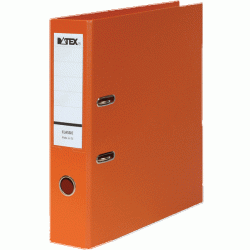 *Mape-reģistrs Datex Classic A4, 7.5cm, PP+PP, oranžs