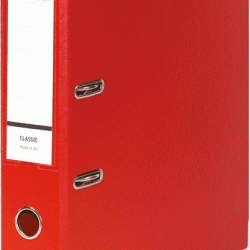*Mape-reģistrs Datex Classic A4, 7.5cm, PP+PP, sarkans