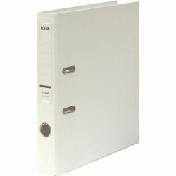 *Mape-reģistrs Datex Classic A4, 5cm, PP+PP, balts