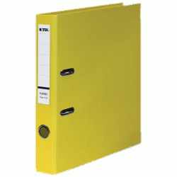 *Mape-reģistrs Datex Classic A4, 5cm, PP+PP, dzeltens