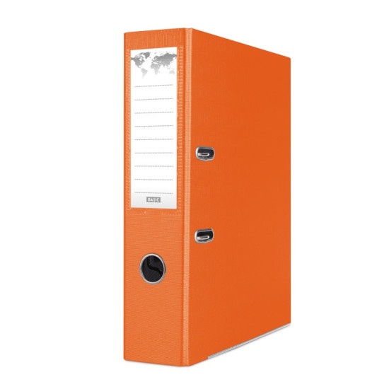 Mape-reģistrs Basic A4, 7.5cm, PP+PP, oranžs