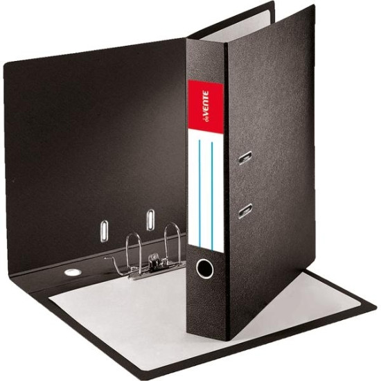 *Mape-reģistrs deVente A3, 7.5cm, vertikāls, PP+PP, melna