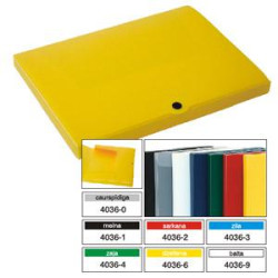 Mape ar pogu Multi-S A4, plastikāta, 20mm, zila