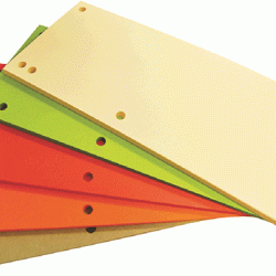 Kartona sadalītāji Office Products 105x235mm, 100gab/iep., asorti